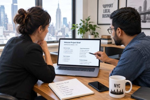 NYC Small Business Website Project Brief Template: What to Give Your Web Designer